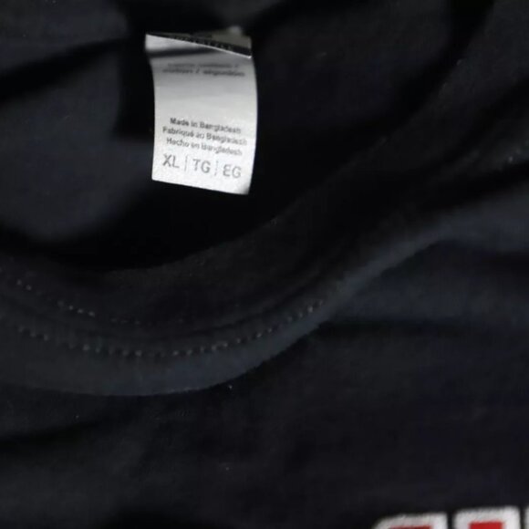 Iron Maiden T-Shirt Mens XL Black Eddie The Trooper British Flag Graphic Cotton - Picture 5 of 8